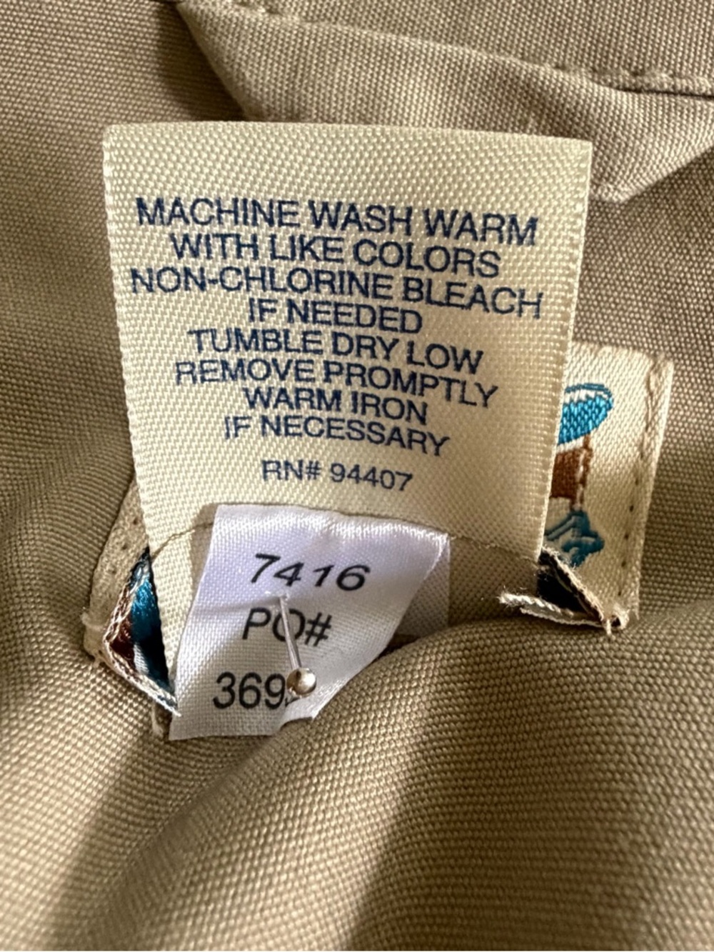 TravelSmith Women’s Khaki Cotton Safari Jacket Size L Bush Poplin Utility Cargo - Picture 4 of 8